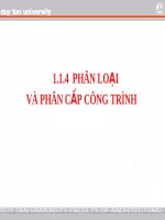 Tài liệu PHÂN LOẠI VÀ PHÂN CẤP CÔNG TRÌNH doc