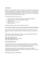 Tài liệu Using Cursors pptx