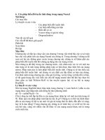 CÁC PHÉP BIẾN đổi TUYẾN TÍNH DÙNG TRONG MẠNG NEURAL 