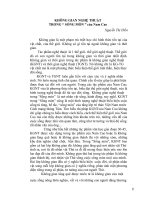 Bài soạn Không gian nghệ thuật trong Sống mòn