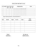 Tài liệu Danh sách phân phối nhiều tài liệu pdf