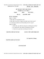 Tài liệu Đề thi nghiệp vụ lưu trữ pptx