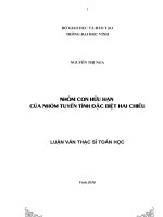 Nhóm con hữu hạn của nhóm tuyến tính đặc biệt hai chiều 