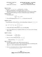 Tài liệu Đề thi thử đại học lần 2 môn Toán 2009 - THTP Tây Tiền Hải pdf