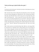 Tình yêu thương có phải là điều đơn giản 