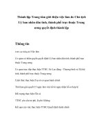 Tài liệu Thành lập Trung tâm giới thiệu việc làm do Chủ tịch Uỷ ban nhân dân tỉnh, thành phố trực thuộc Trung ương quyết định thành lập ppt