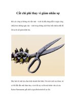 Tài liệu Cắt chi phí thay vì giảm nhân sự doc