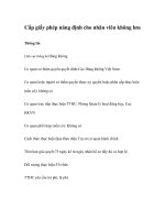 Tài liệu Cấp giấy phép năng định cho nhân viên không lưu doc