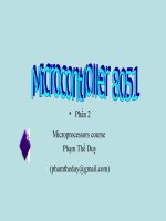 Tài liệu Microcontroller 8051 - Phần 2: Microprocessors course doc