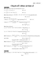 Tài liệu Chuyên đề 1: Khảo sát hàm số pdf