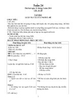 Bài soạn giao an L5 tuan 24 chuan va dep