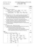 Tài liệu Đáp án đề thi Đại học môn Hóa khối A 2003 pdf