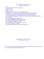 Bài soạn Đề thi Khoa - Swr - Địa lớp 5 - CHK 2