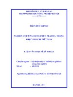 nghiên cứu ứng dụng phun plasma trong phục hồi chi tiết máy 