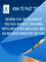 Cải cách kinh tế của trung quốc  kinh nghiệm và bài học đối với việt nam 