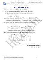 Tài liệu BTVN ngày 14.12 hình học không gian (Bài tập và hướng dẫn giải) doc