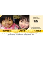 Tài liệu Yêu thương, Trò chuyện , Ca hát, Đọc sách và Chơi đùa pptx