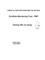 Tài liệu CÔNG CỤ THEO DÕI DANH MỤC DỰ ÁN ODA ppt