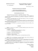 Tài liệu Decision of the finance minister (continue) doc