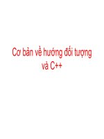Tài liệu Cơ bản về hướng đối tượng và C++ docx