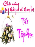 Bài soạn Tập đọc lớp 1 - Bài: Mời Vào