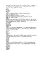 Gián án Đề thi 1 tiết chon lọc