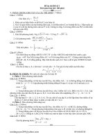 Bài soạn đề thi toán có đáp án