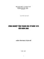 Công nghiệp tỉnh thanh hoá từ năm 1975   2005 
