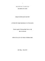 Lý thuyết chọn michael và ứng dụng 