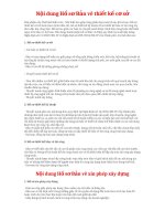 Nội dung hồ sơ bản vẽ 