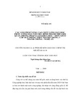 Các giải pháp nâng cao chất lượng dạy học phần công dân với việc hình thành thế giới quan, phương pháp luận khoa học môn GDCD lớp 10 ở trường THPT thanh chương 3   thanh chương   nghệ an 