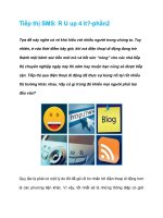 Tài liệu Tiếp thị SMS: R U up 4 it?-phần2 docx