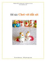 Tài liệu Đề tài: Chơi với đất sét pptx