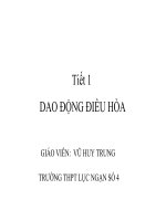 Gián án Bài 1 dao động diều hòa