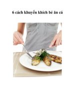Tài liệu 6 cách khuyến khích bé ăn cá pdf
