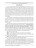 Hoàn thiện công tác kế toán TSCĐ với việc nâng cao hiệu quả sử dụng TSCĐ tại công ty CP giao nhận kho vận ngoại thương hải phòng 