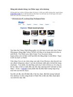 Tài liệu Đăng ảnh nhanh chóng vào Flickr ngay trên desktop doc