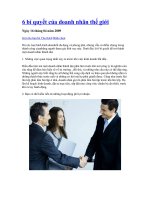 Tài liệu 6 bí quyết của doanh nhân thế giới pdf