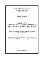 Ảnh hưởng của lưới điện truyền tải đến thị trường điện cạnh tranh 