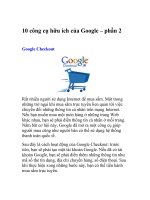 Tài liệu 10 công cụ hữu ích của Google – phần 2 docx