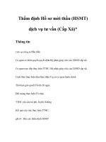 Tài liệu Thẩm định Hồ sơ mời thầu (HSMT) dịch vụ tư vấn doc