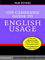 Tài liệu The Cambridge Guide to Englsih Usage doc