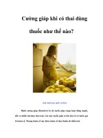 Tài liệu Cường giáp khi có thai dùng thuốc như thế nào? docx
