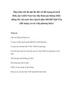 Tài liệu Thực hiện chế độ một lần đối với đối tượng du kích thôn, ấp ở miền Nam trực tiếp tham gia kháng chiến chống Mỹ cứu nước theo Quyết định 188/2007/QĐ-TTg (đối tượng cư trú ở địa phương khác) pdf