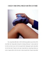 Tài liệu CHẤN THƯƠNG PHẦN DƯỚI CƠ THỂ ppt