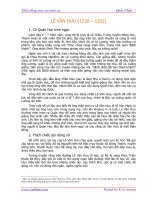 Tài liệu LÊ VĂN HƯU (1230 - 1322) docx