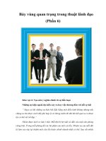 Tài liệu Bảy vùng quan trọng trong thuật lãnh đạo (Phần 6) doc