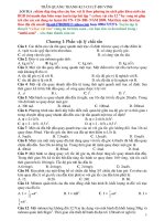 Tài liệu Bài tập trắc nghiệm cơ học vật rắn 12 (Có đáp án) pptx