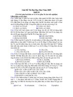 Tài liệu Hướng Dẫn Giải Đề Thi Đại Học Hoá Khối B Năm 2009 doc