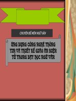 Ung dung CNTT trong day hoc Ngu Van